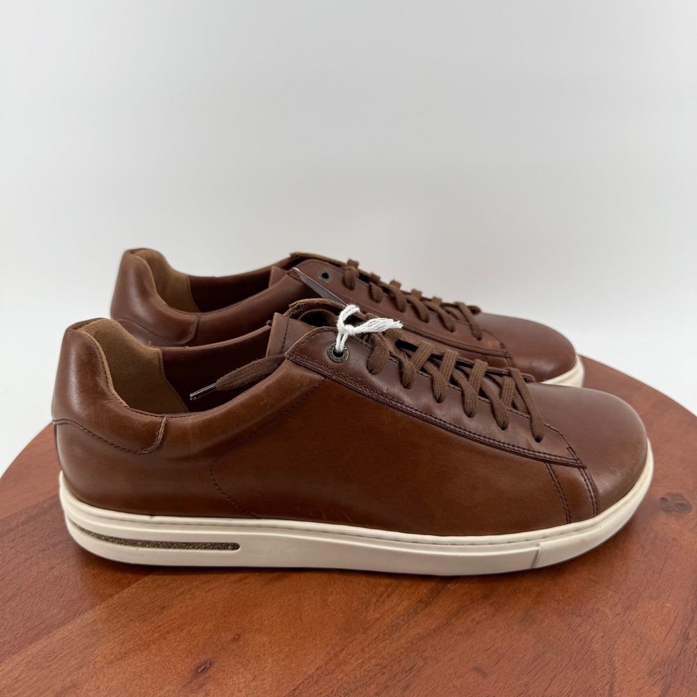 Birkenstock Bend Low Roast Brown Leather Lace Up Sneakers Men US 13/EU 46